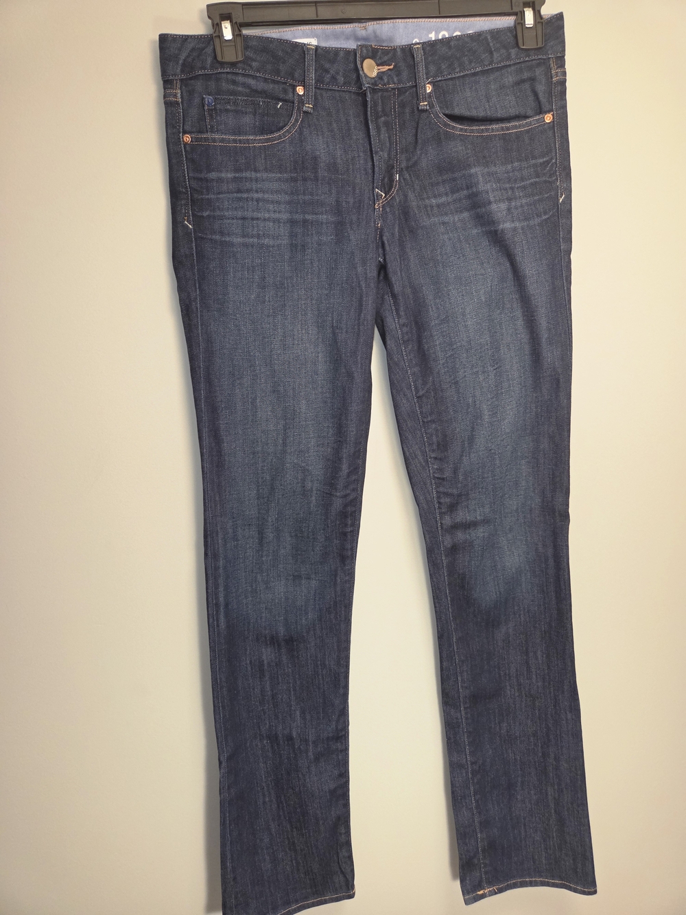 GAP Women's Dark Indigo Straight-Leg Jeans
